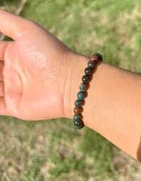 Bloodstone Bracelet–Stone of Strength, Vitality & Protection